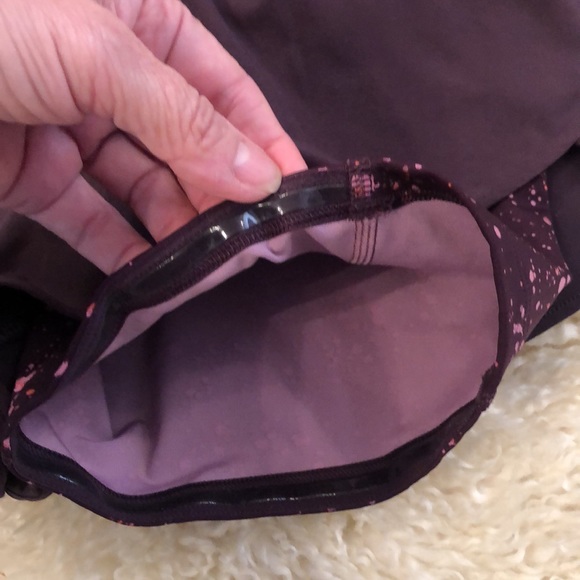 Athleta Small HIIT 2-in-1 Plum Colored Shorts - Picture 2 of 7